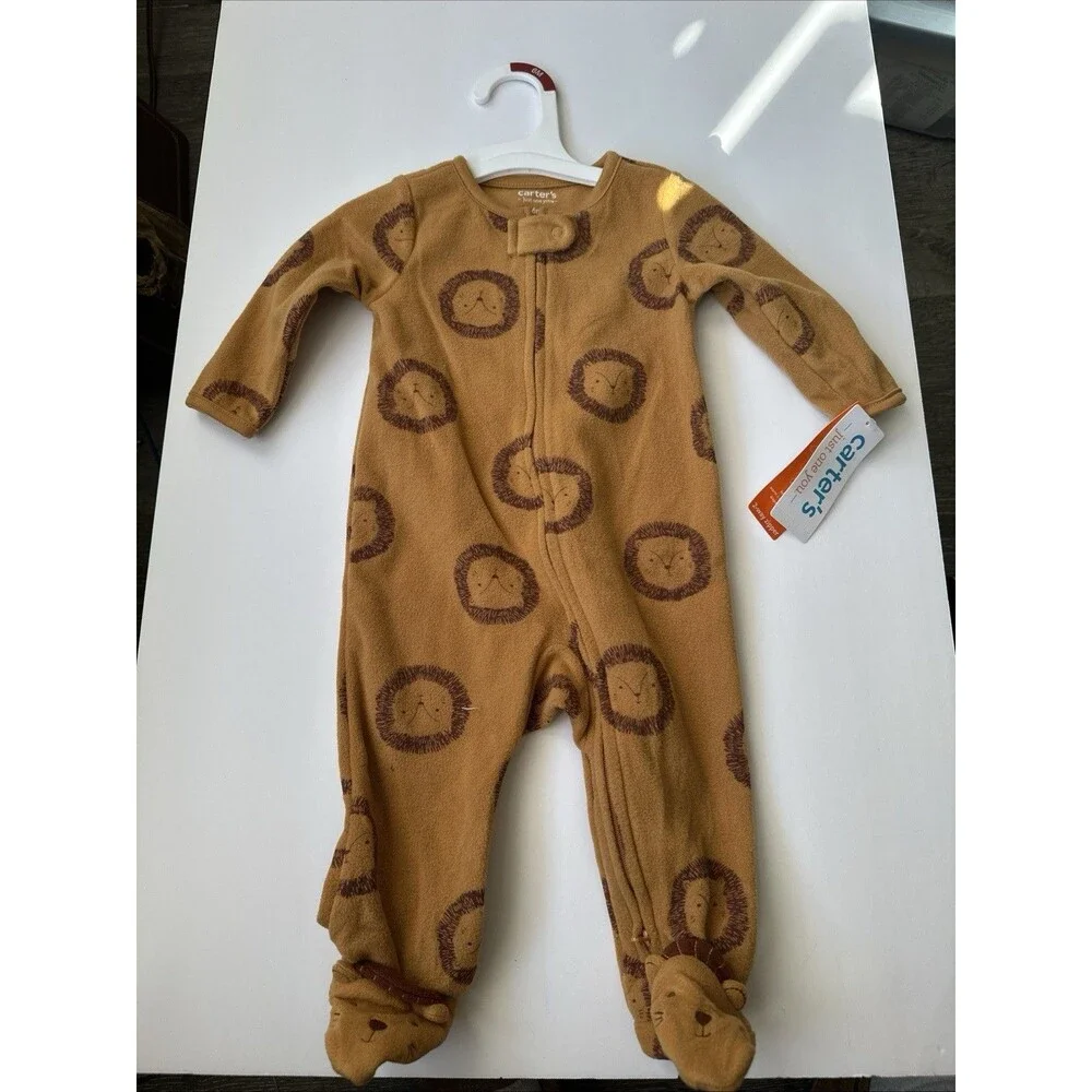 Carter’s 6 Months Baby Zipper Footie Pajamas Cotton NWT